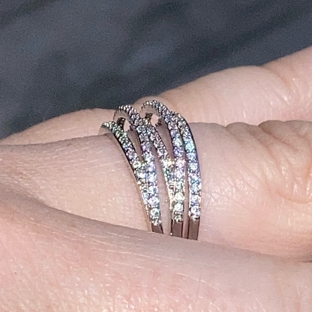 NWT! GENUINE WHITE SAPPHIRE RING - Picture 11 of 13